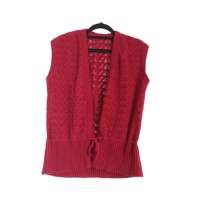 Sleeveless Cardigan Knitting Pattern,women Long Vest Knit Pattern,ladies  Classic Knit Vest Pattern,winter Prairei Vest,long Line Cardigan 