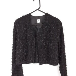Black sparkly shrug discount