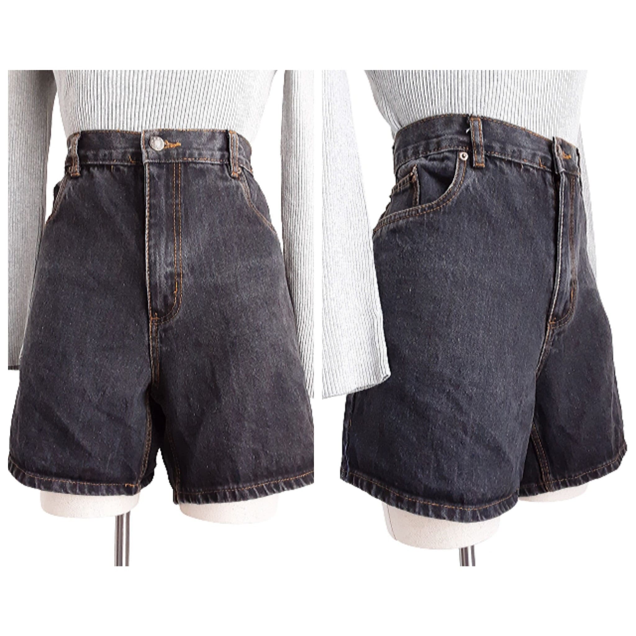 High waisted clearance shorts vintage black