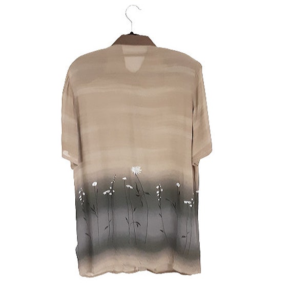 Women Aurora Border Print Shirt