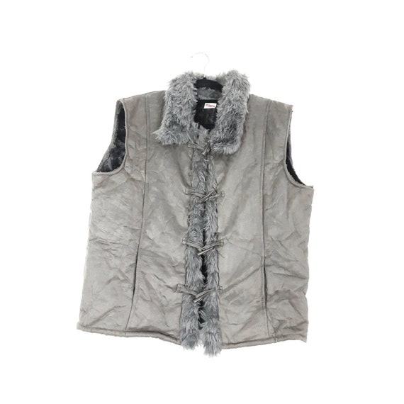 Faux fur top sherpa vest