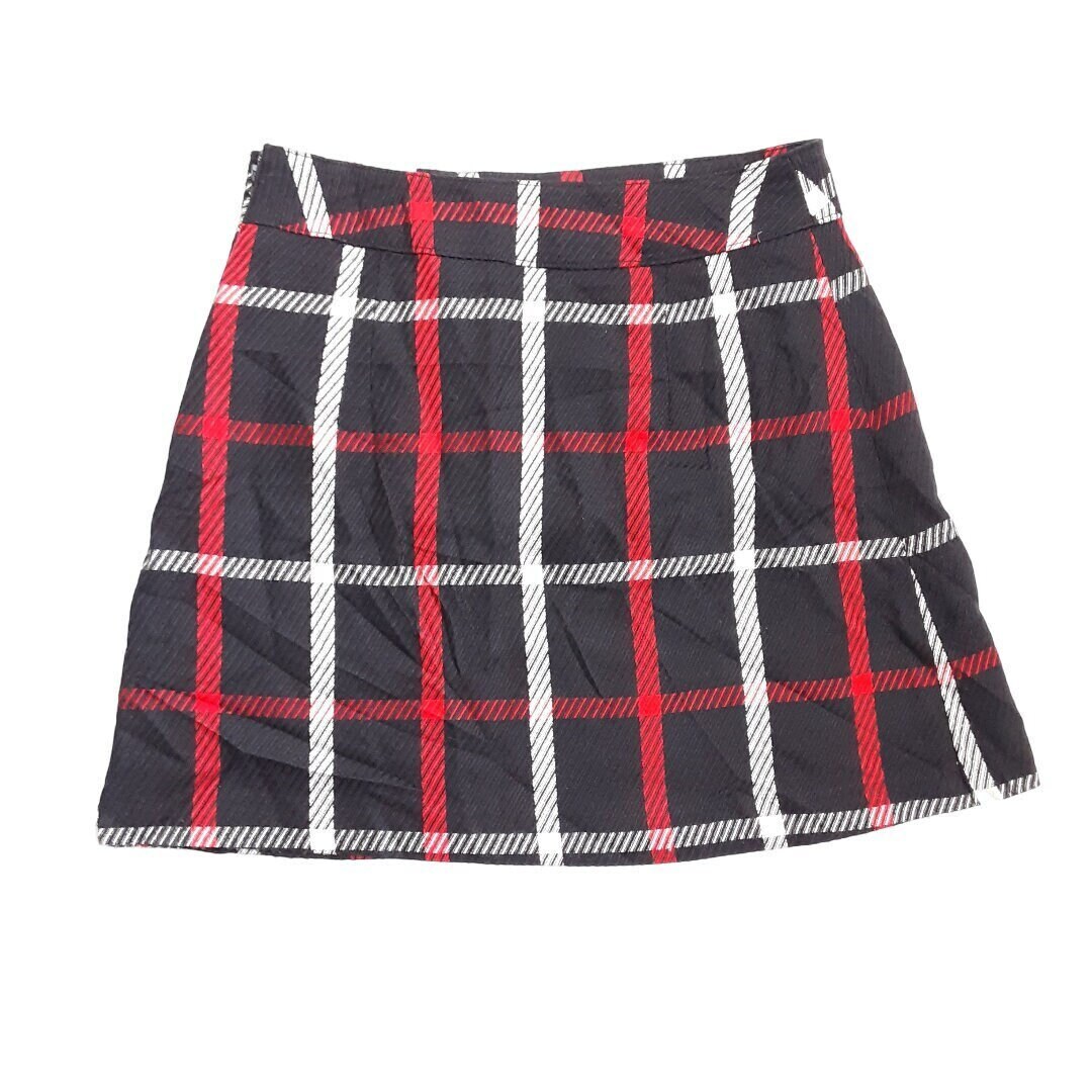 Red black and white checkered skirt new arrivals