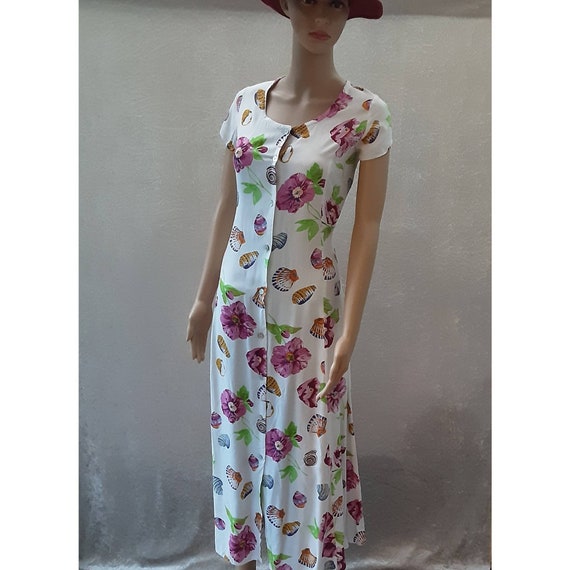 next pink floral tea dress