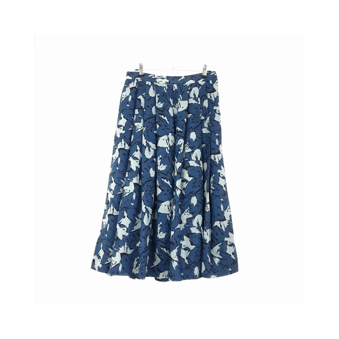 Retro Pleated Pattern Casual Culottes