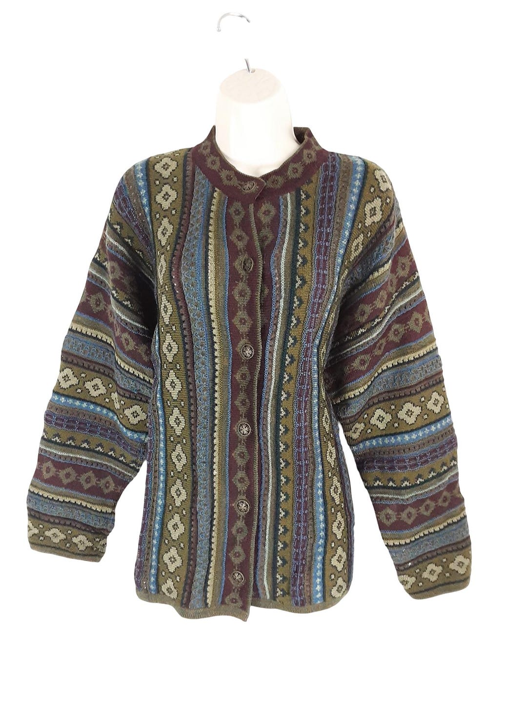 Cardigan Cherry Lewis – Taille M, Couleur Verte – Occasion Très Bon état – Pull élégant