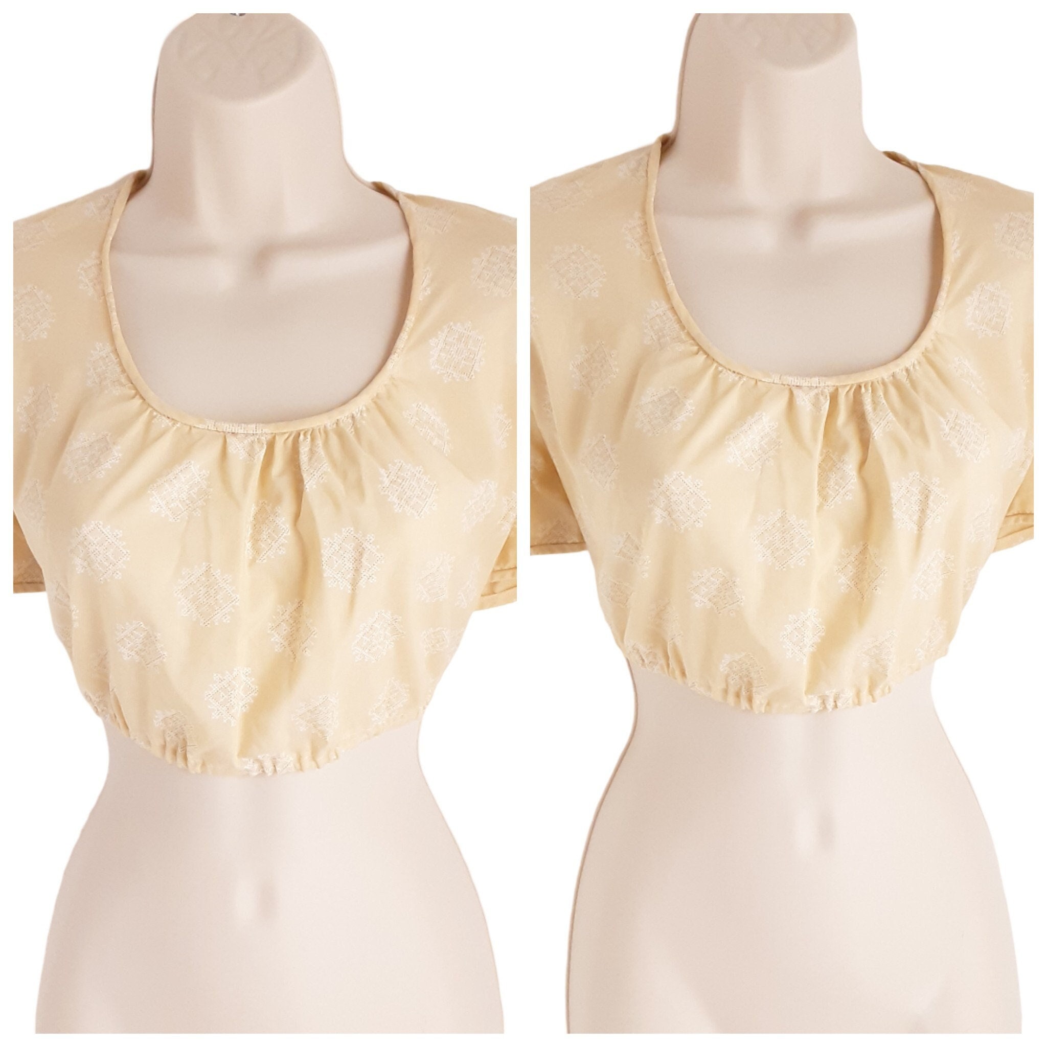 pastel yellow crop top