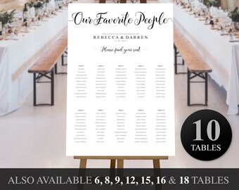 Items Similar To Mason Jar Wedding Seating Chart Template Wedding