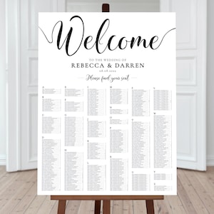 36&quot;x48&quot; Seating Chart Template 400 guests
