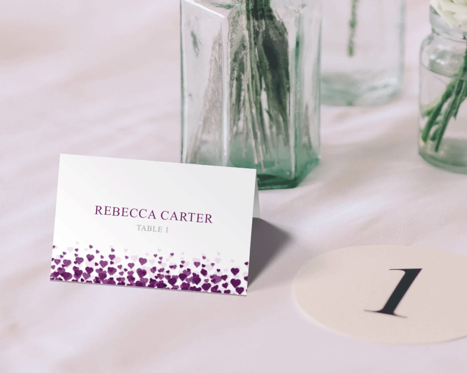 Wedding Place Cards - Printable Editable PDF Template INSTANT DOWNLOAD ...