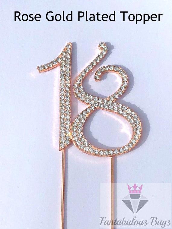 Decorations Cake Toppers Diamante Numbers Cake Decoration Topper