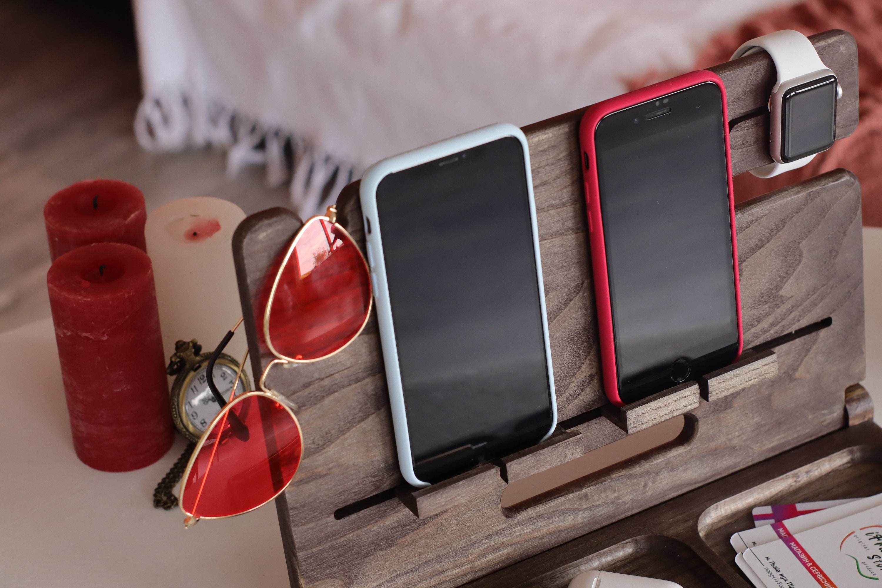 Phone Stand Gift for Him Ipad Stand Docking Stand Iphone Etsy