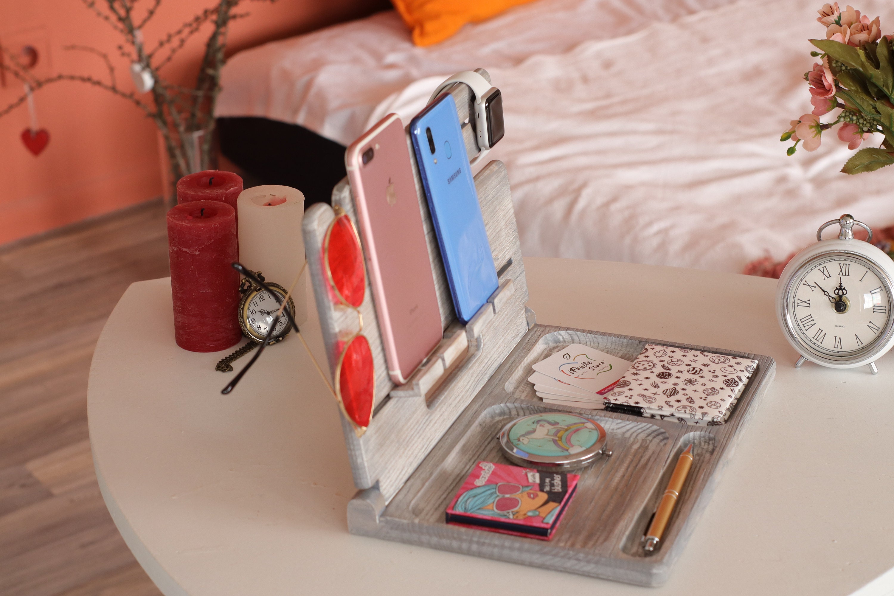 Phone Stand Gift for Him Ipad Stand Docking Stand Iphone Etsy