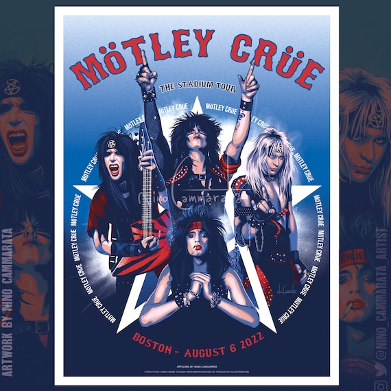 Mötley Crüe Official Licensed Poster - Boston - Etsy