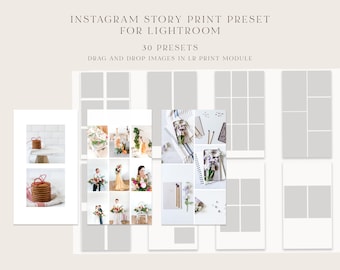 Instagram Story Print Preset für LR | Instagram Stories | Instagram Vorlagen | Druckvoreinstellung | Lichtraum