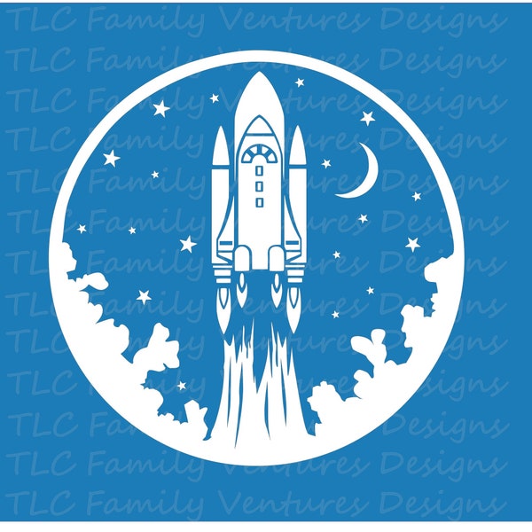 Space Launch SVG, Rocket png, Space Shuttle SVG, for Cricut, for Silhouette, space shirt cut file, NASA design, Space X, space exploration