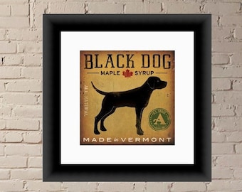 Black Dog at Show, Fine Art Print