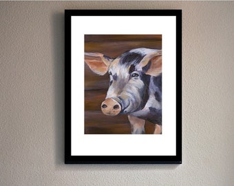Barn Pig, Fine Art Print