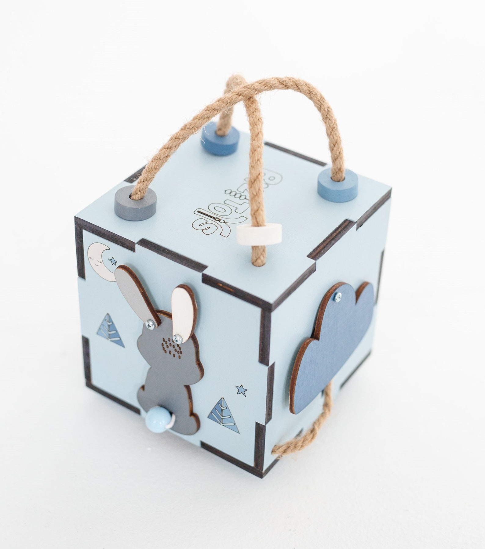 Busy Toy Wooden Box Cube for Toddler. Smart Educational Etsy