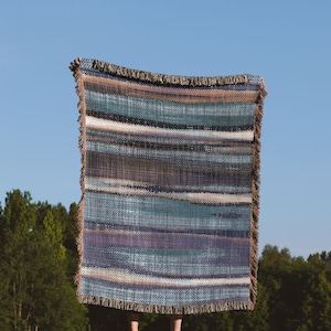 Boho Woven Blanket, Hippie Woven Blanket, Bohemian Tapestry, Abstract Unique, Boho Throw Blanket, Rustic Throw Blanket Boho Decorative Throw