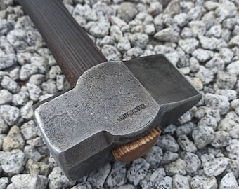 Hand-Forged Blacksmith Hammer | C45 Steel, Ash Wood Handle