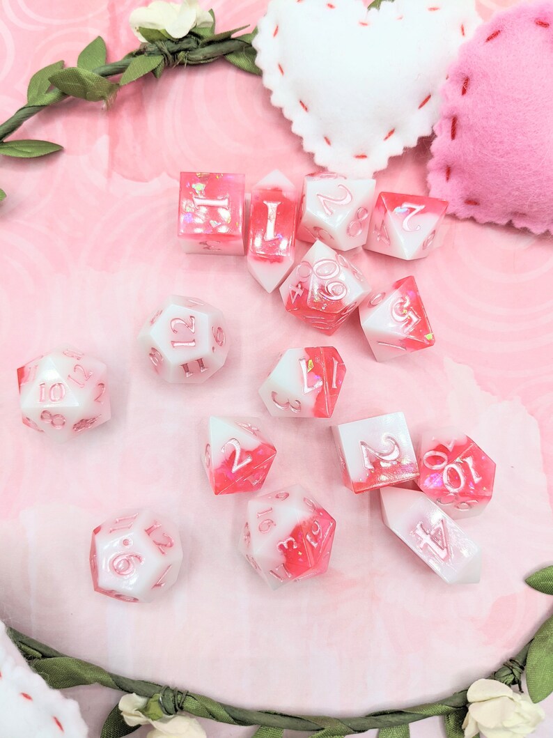 Cherry Blossom Gummies Dice Custom Dnd Dice Handmade Dice Etsy