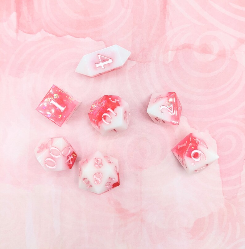 Cherry Blossom Gummies Dice Custom Dnd Dice Handmade Dice Etsy