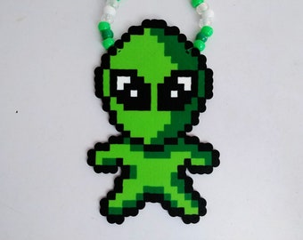 Custom Alien Kandi Necklace