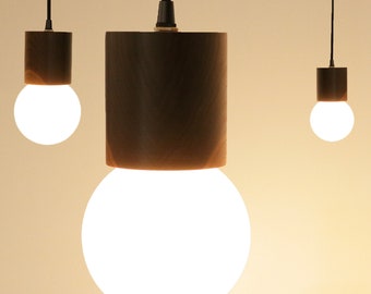 Rundlet Wood Pendant LED Light | Modern Minimalist Fixture