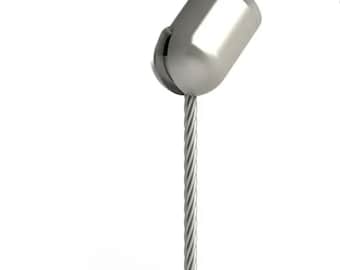 Pivoting Ceiling Hardware for Linear Suspension + Ultra-Slim LED Fixtures