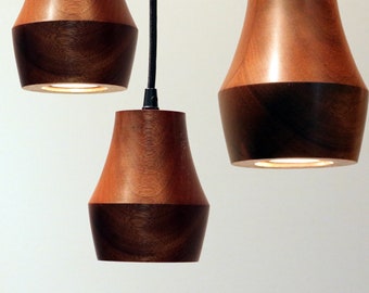 Cove Wood Pendant LED Light | Modern Minimalist Fixture