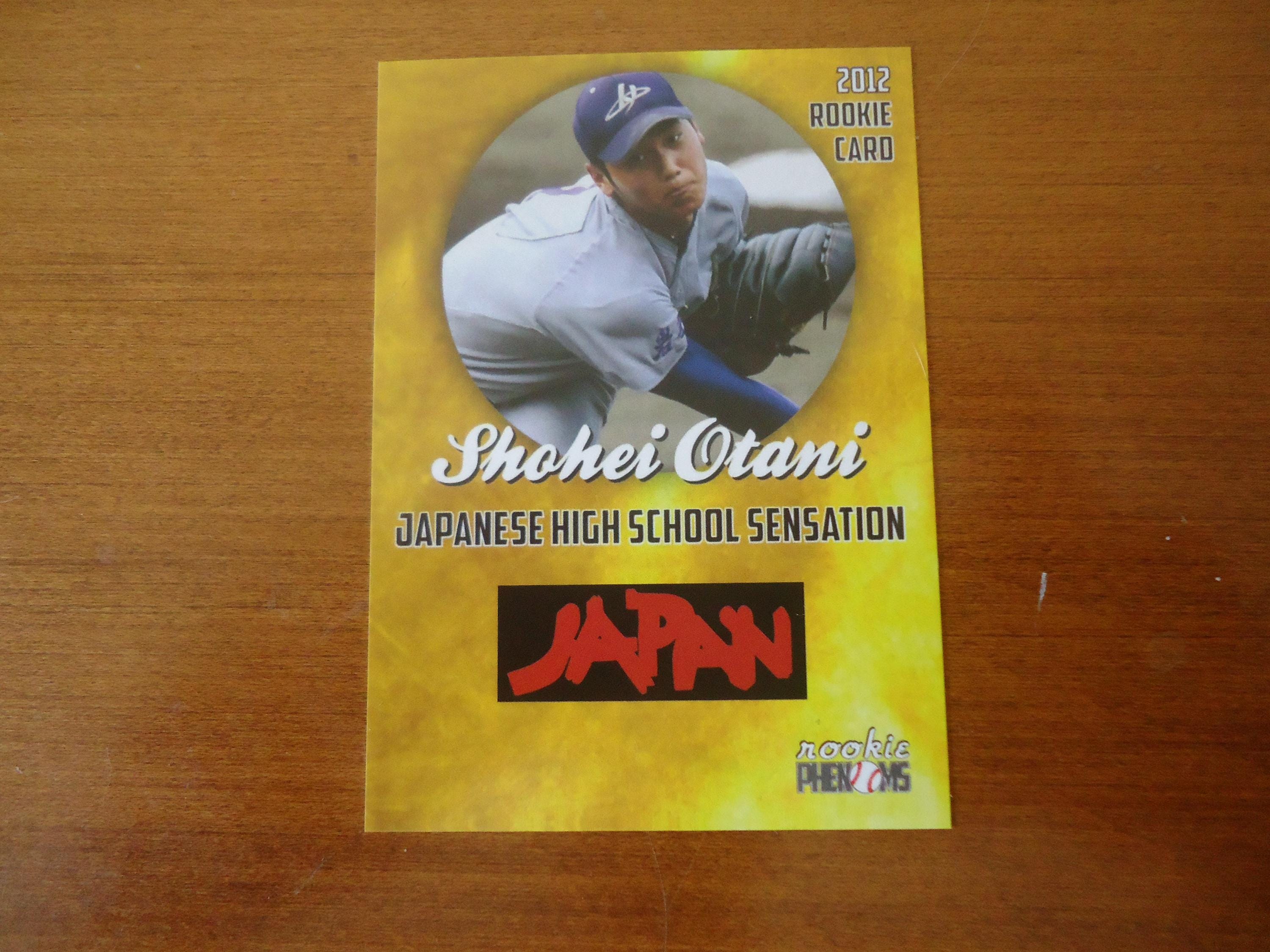 Shohei Otani 5 Card Lot Gold 2012 Rookie Phenoms Pitching