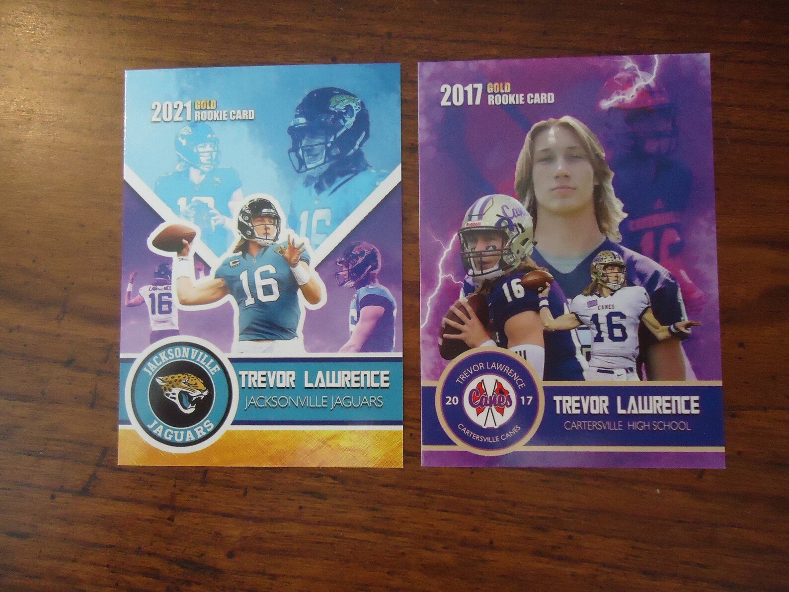 Trevor Lawrence 6 Card Rookie Lot Clemson Tigers Jacksonville Jaguars