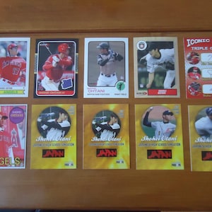 Shohei Otani 5 Card Lot Gold 2012 Rookie Phenoms Pitching