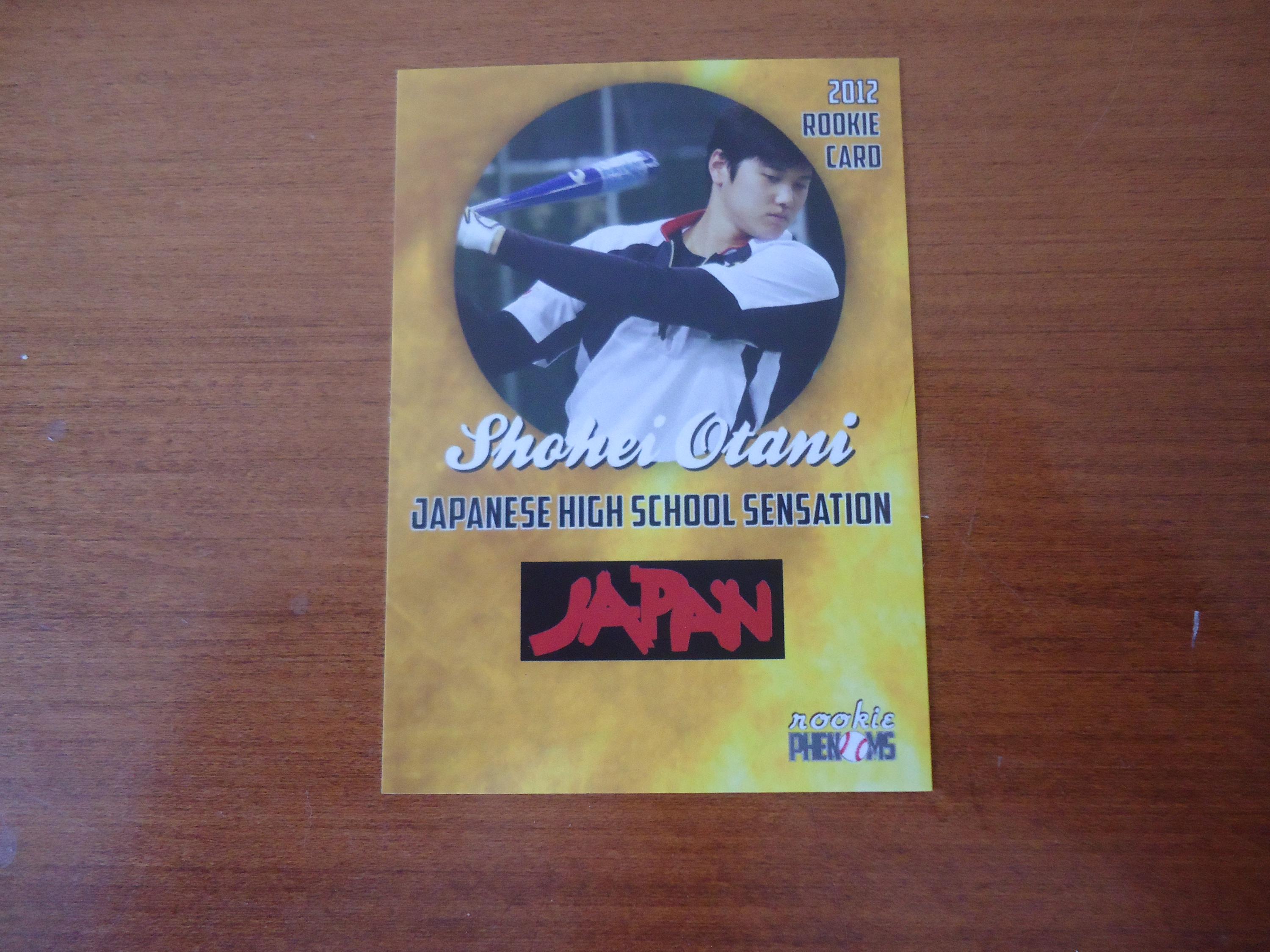 Shohei Otani 5 Card Lot Gold 2012 Rookie Phenoms Pitching