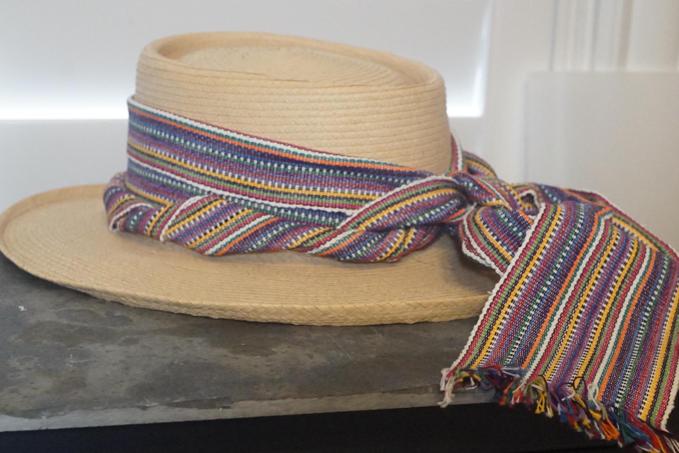 Women Straw hat handmade 100% palm sleeves maya Quiche Indian Guatemala made Guatemalan Palm Hat - Etsy main image 3