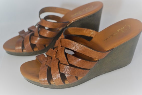 Wedge sandals 3 inch cheap heel