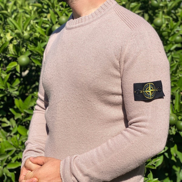 Stone Island-collectie gebreide lichte trui maat M