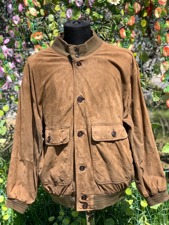 Burberry suede hotsell bomber jacket