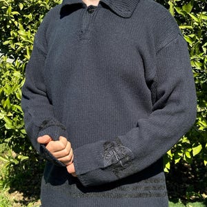 Archive Hand Knit 1995 Stone Island Marina Collection Sweater Size XL 54 56