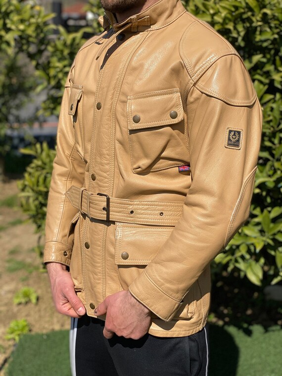 Limited Belstaff Panther Motorcycle Biker Leather David Beckham Size 40 S