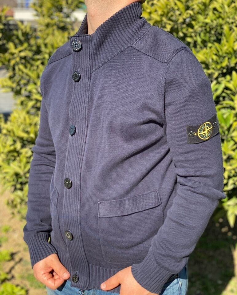 Stone island cardigan sale new arrivals