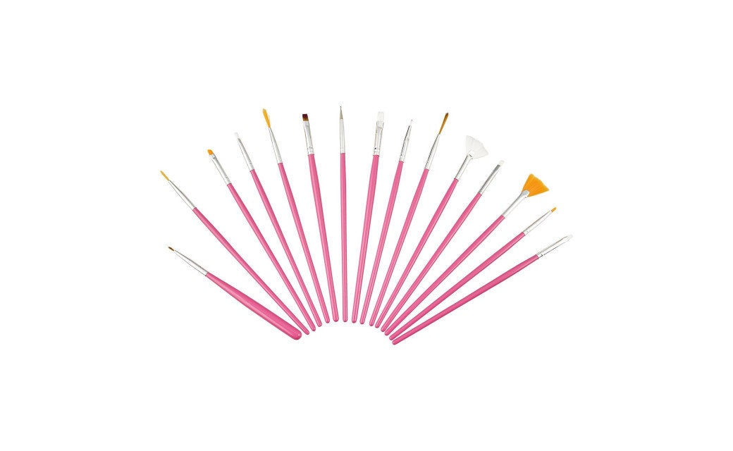 15-teiliges Nail Art Pinsel-Set | Für Nageldesign, Malerei & Dekoration – Ideal Für DIY-Fans