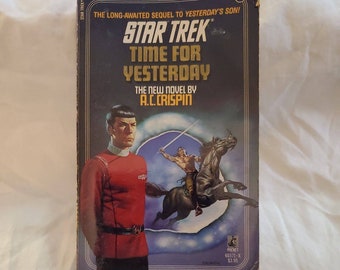 Star Trek Time for Yesterday by A. C. Crispin Book #39 (1988, Mass Market)