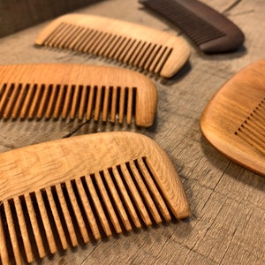 Handmade Wooden Comb (FINE TEETH)