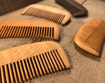 Handmade Wooden Comb (FINE TEETH)
