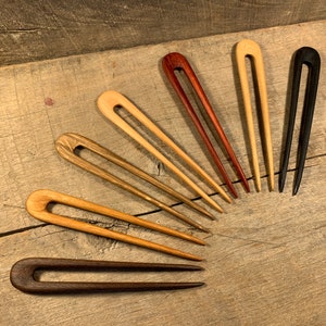 Handmade Wooden Hair Pin / Hair Fork image 1