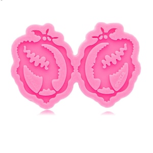 Witch head earring silicone mold,keychain Silicone Mold Resin Crafting Casting Set Kawaii Charms Spooky Witch, polymer clay mold