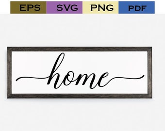 home  svg  , Rustic Svg,  SVG, , Farmhouse Decor, Cutting files for Silhouette Cameo, ScanNCut, Cricut , Commercial Use