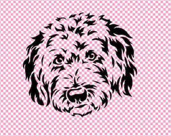 Goldendoodle Outline - Change Coloring