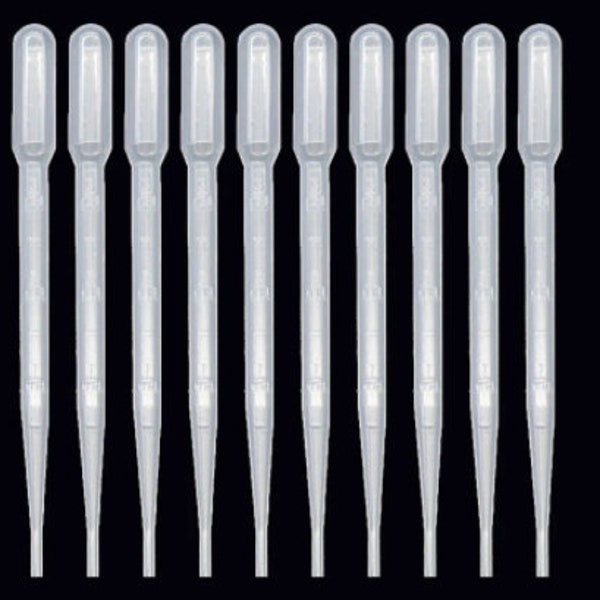 10-Pack Mini 3ml Pipettes - Perfect for Liquor and Other Liquids - Droppers, Injectors, and Pipettes All in One, Craft Supplies